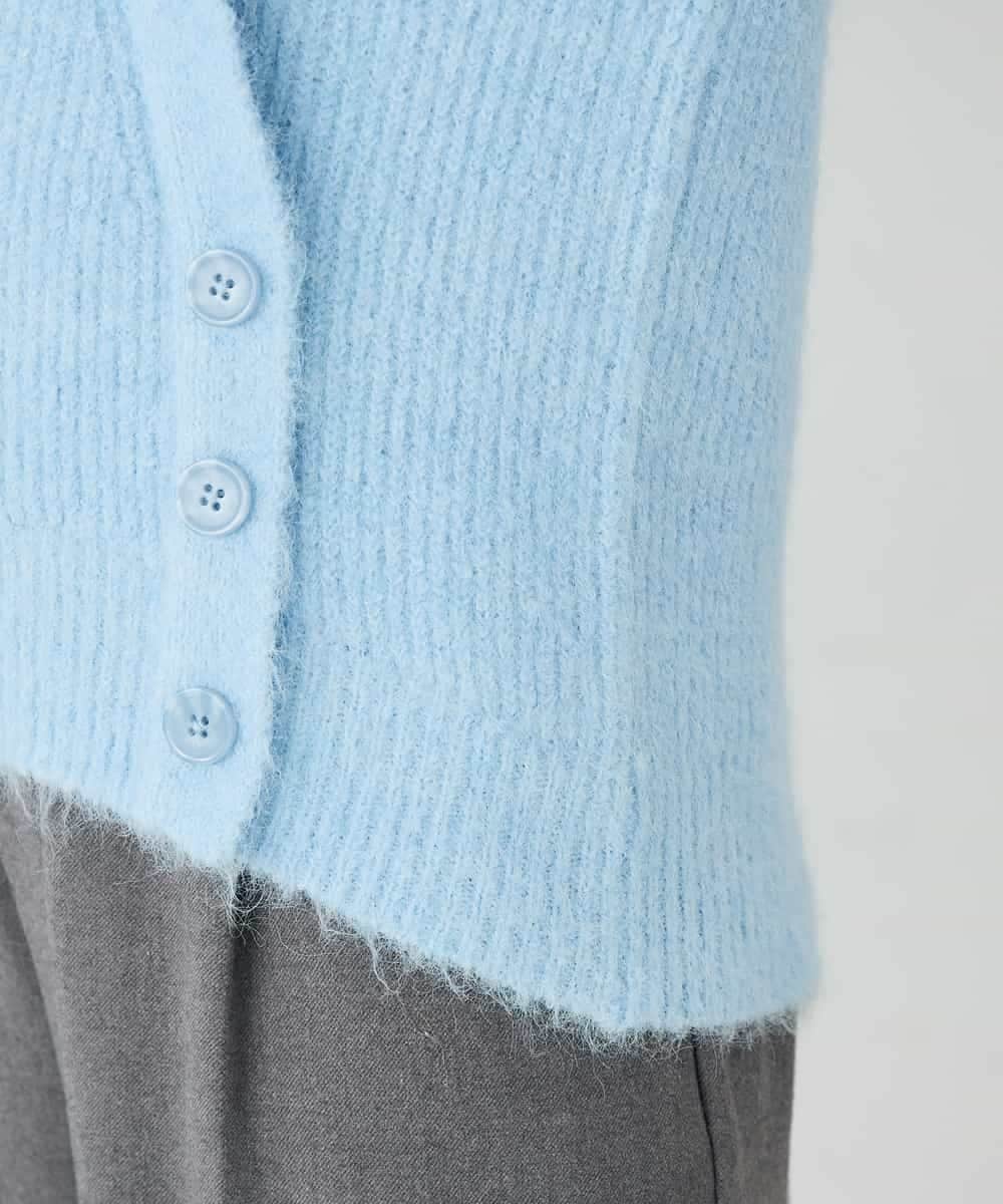 K2FBD23049 a.v.v(アー・ヴェ・ヴェ) カシュクールライクVネックニット ライトブルー