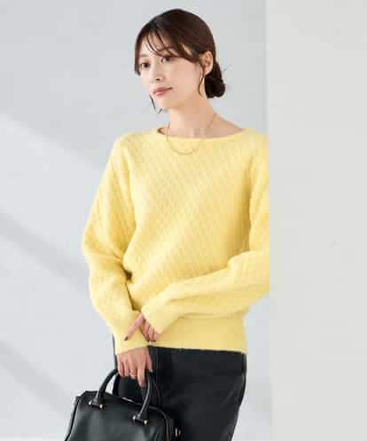 K2FBD25049 a.v.v ダイヤ柄ニットプルオーバー