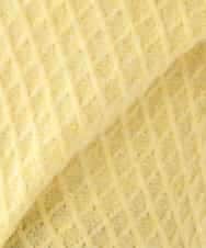 K2FBD25049 a.v.v(アー・ヴェ・ヴェ) ダイヤ柄ニットプルオーバー ライトイエロー