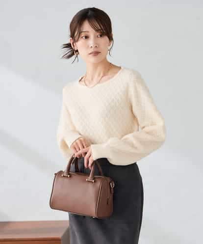 K2FBD25049 a.v.v ダイヤ柄ニットプルオーバー