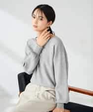 K2FBD27054 a.v.v(アー・ヴェ・ヴェ) フラワー刺繍ニットプルオーバー ライトブルー