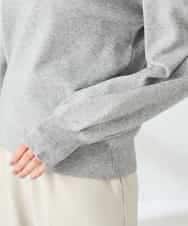 K2FBD27054 a.v.v(アー・ヴェ・ヴェ) フラワー刺繍ニットプルオーバー ライトブルー