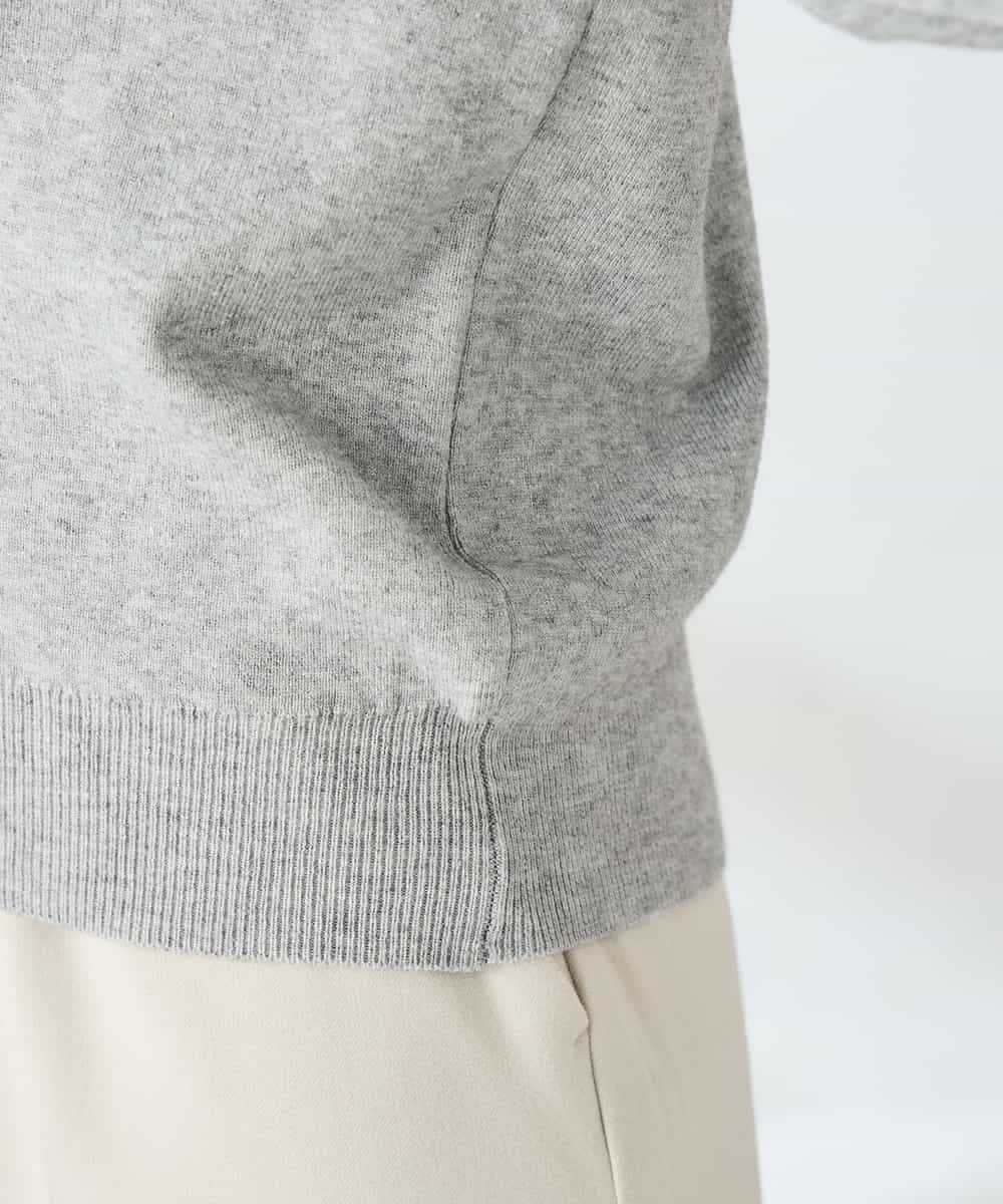 K2FBD27054 a.v.v(アー・ヴェ・ヴェ) フラワー刺繍ニットプルオーバー ライトブルー