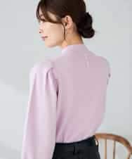 K2FBD28044 a.v.v(アー・ヴェ・ヴェ) プチハイネックショルダータックニット ピンク