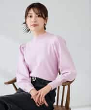 K2FBD28044 a.v.v(アー・ヴェ・ヴェ) プチハイネックショルダータックニット ピンク