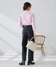 K2FBD28044 a.v.v(アー・ヴェ・ヴェ) プチハイネックショルダータックニット ピンク