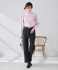 K2FBD28044 a.v.v(アー・ヴェ・ヴェ) プチハイネックショルダータックニット ピンク