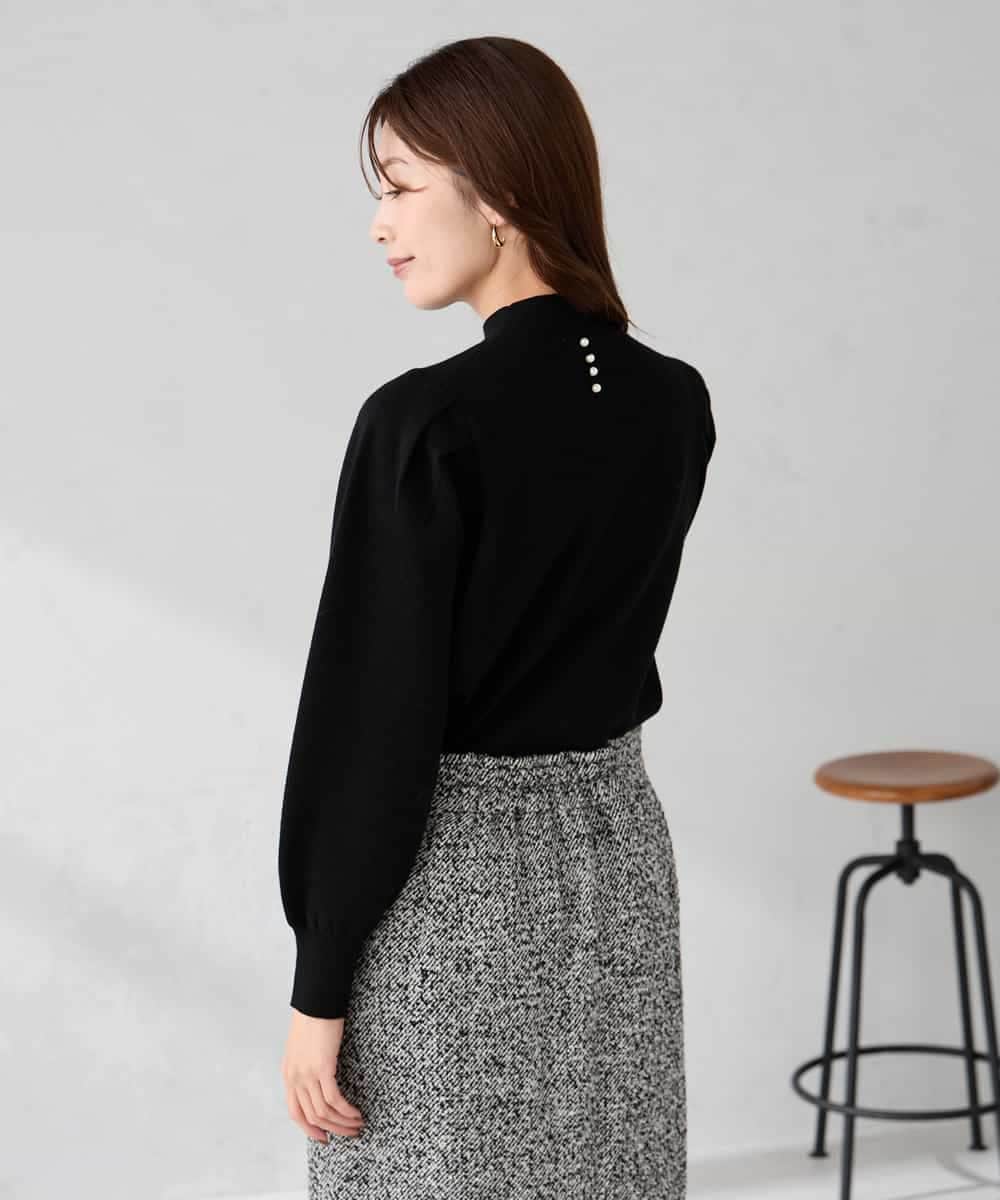 K2FBD28044 a.v.v(アー・ヴェ・ヴェ) プチハイネックショルダータックニット ピンク