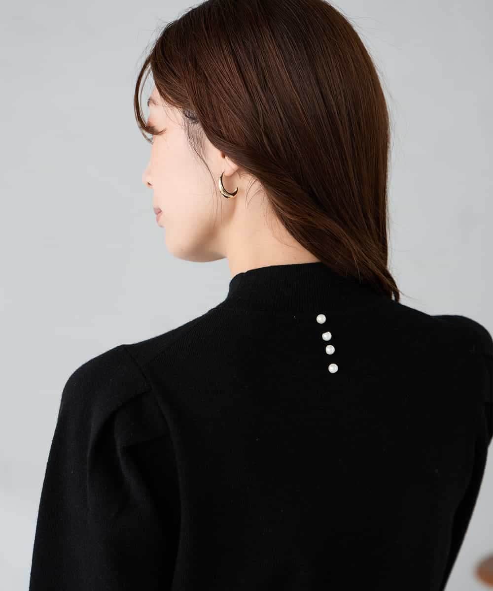 K2FBD28044 a.v.v(アー・ヴェ・ヴェ) プチハイネックショルダータックニット ピンク