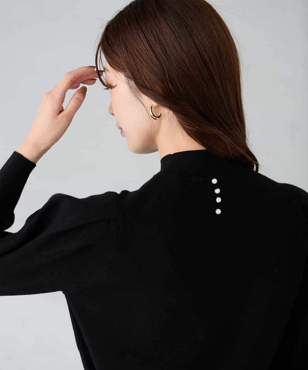 K2FBD28044 a.v.v(アー・ヴェ・ヴェ) プチハイネックショルダータックニット ピンク