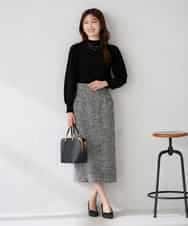 K2FBD28044 a.v.v(アー・ヴェ・ヴェ) プチハイネックショルダータックニット ピンク