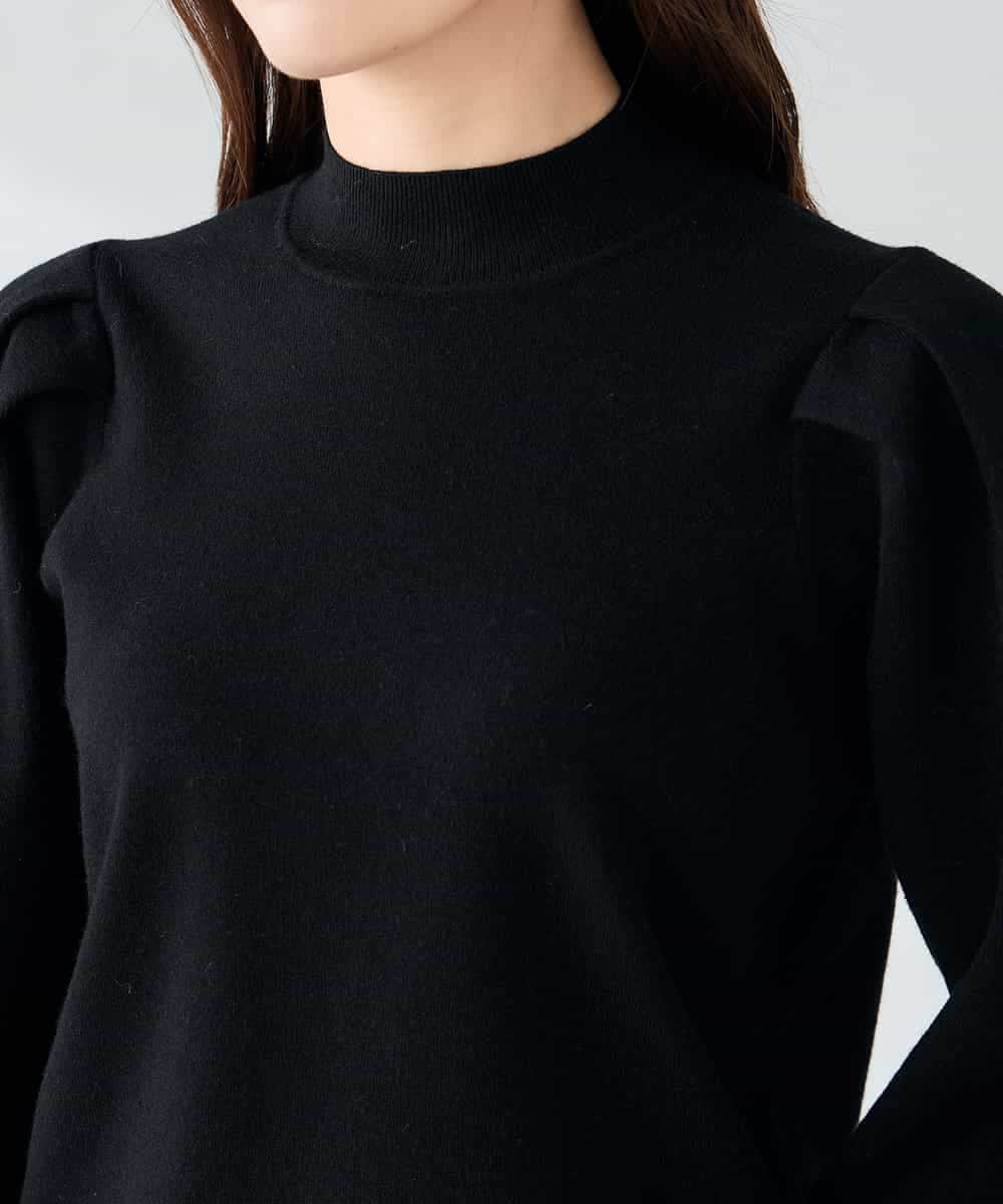 K2FBD28044 a.v.v(アー・ヴェ・ヴェ) プチハイネックショルダータックニット ピンク