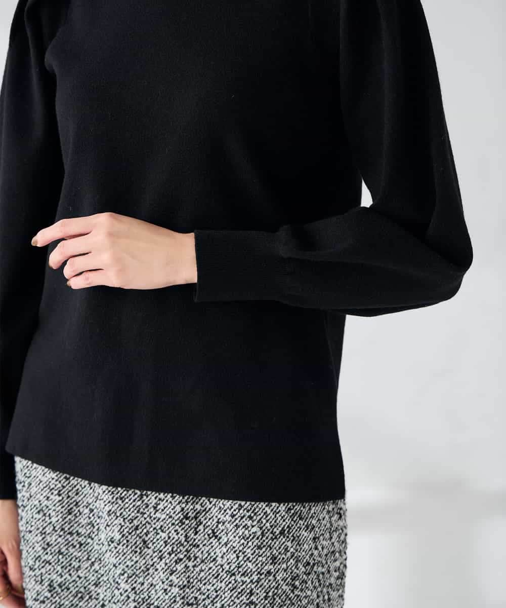 K2FBD28044 a.v.v(アー・ヴェ・ヴェ) プチハイネックショルダータックニット ピンク