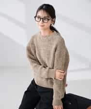 K2FBD33049 a.v.v(アー・ヴェ・ヴェ) モールヤーンニット モカ