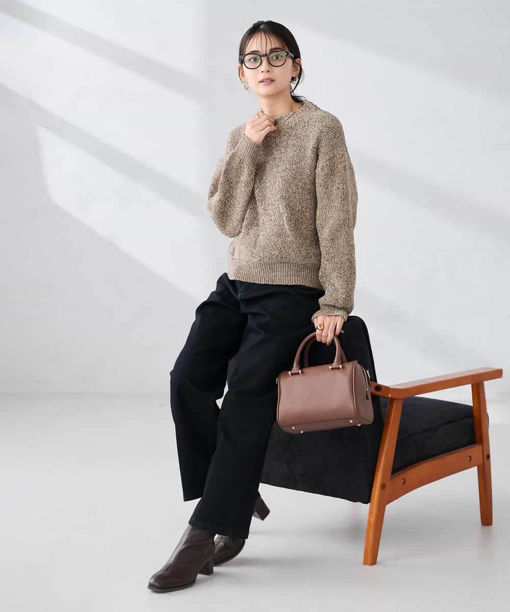 K2FBD33049 a.v.v(アー・ヴェ・ヴェ) モールヤーンニット モカ