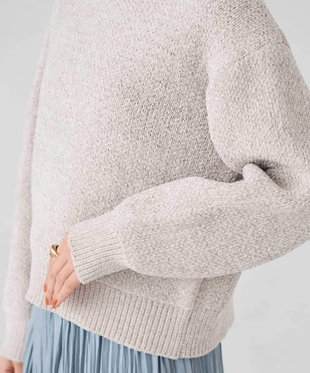 K2FBD33049 a.v.v(アー・ヴェ・ヴェ) モールヤーンニット モカ