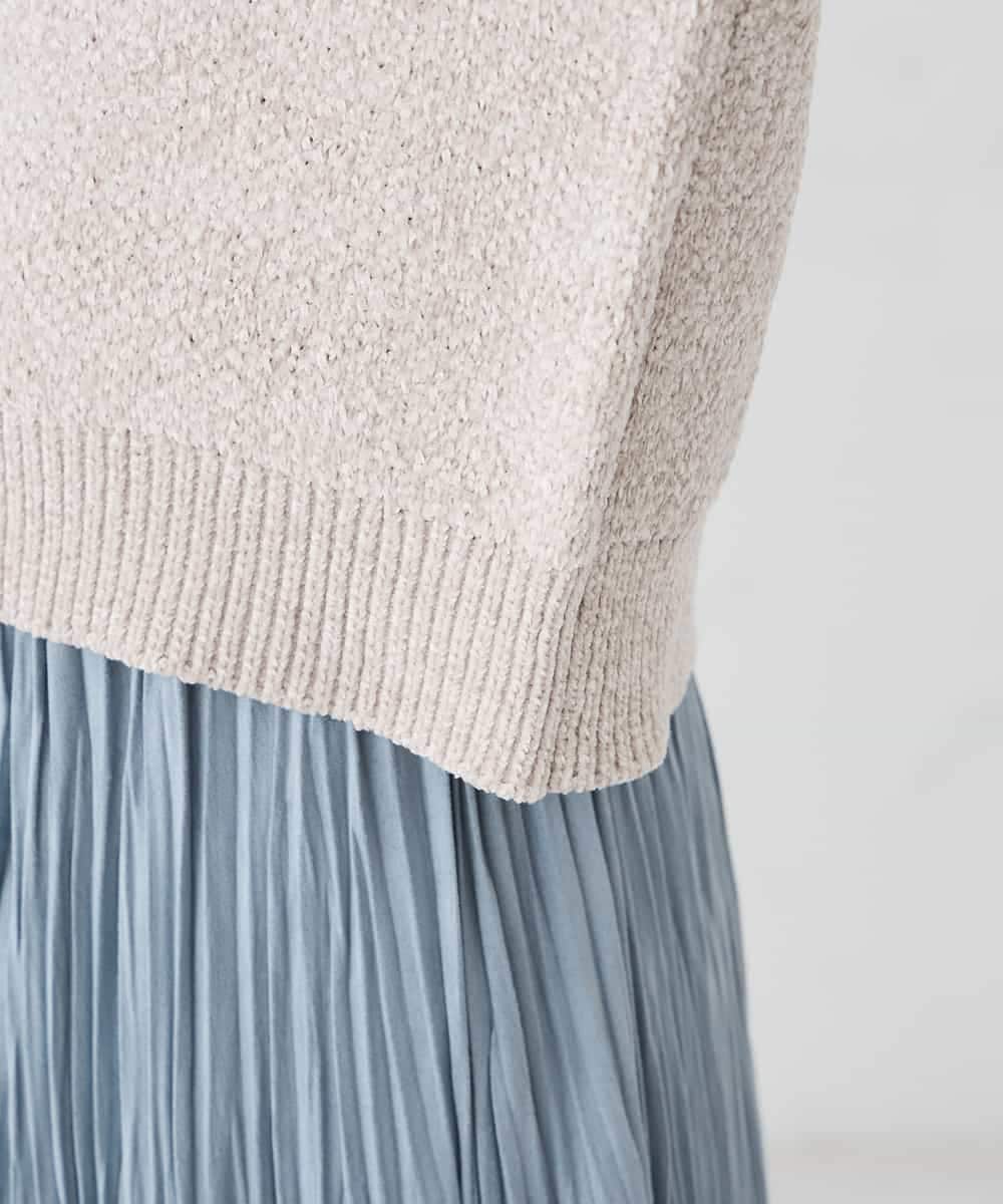 K2FBD33049 a.v.v(アー・ヴェ・ヴェ) モールヤーンニット モカ