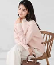 K2FBD35049 a.v.v(アー・ヴェ・ヴェ) スパンコールボーダーニット ピンク