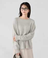 K2FBD35049 a.v.v(アー・ヴェ・ヴェ) スパンコールボーダーニット ピンク