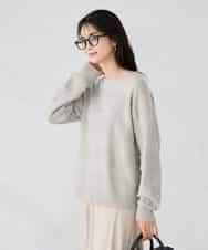 K2FBD35049 a.v.v(アー・ヴェ・ヴェ) スパンコールボーダーニット ピンク