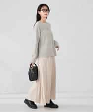 K2FBD35049 a.v.v(アー・ヴェ・ヴェ) スパンコールボーダーニット ピンク