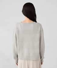 K2FBD35049 a.v.v(アー・ヴェ・ヴェ) スパンコールボーダーニット ピンク