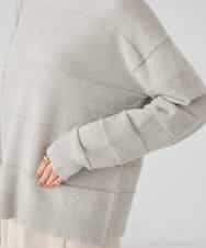 K2FBD35049 a.v.v(アー・ヴェ・ヴェ) スパンコールボーダーニット ピンク