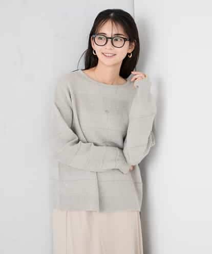 K2FBD35049 a.v.v スパンコールボーダーニット