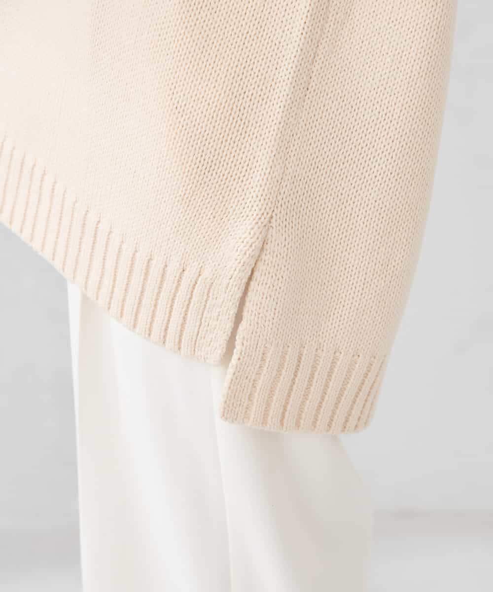 K2FBD36049 a.v.v(アー・ヴェ・ヴェ) ケーブル求心風ニット グリーン