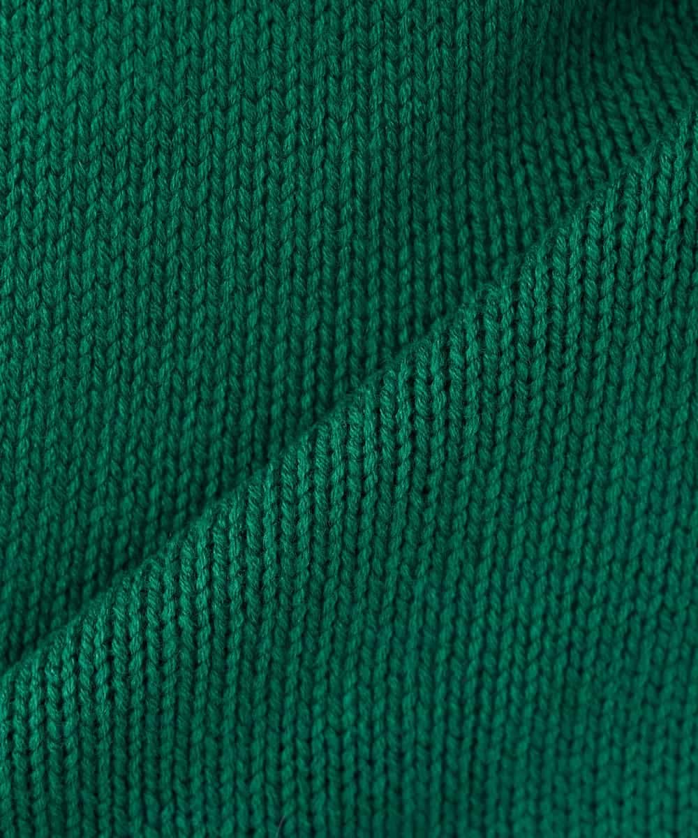 K2FBD36049 a.v.v(アー・ヴェ・ヴェ) ケーブル求心風ニット グリーン