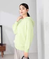 K2FBD39054 a.v.v(アー・ヴェ・ヴェ) ヘアリーニットフーディー グリーン