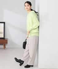 K2FBD39054 a.v.v(アー・ヴェ・ヴェ) ヘアリーニットフーディー グリーン