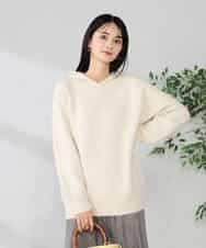 K2FBD39054 a.v.v(アー・ヴェ・ヴェ) ヘアリーニットフーディー グリーン