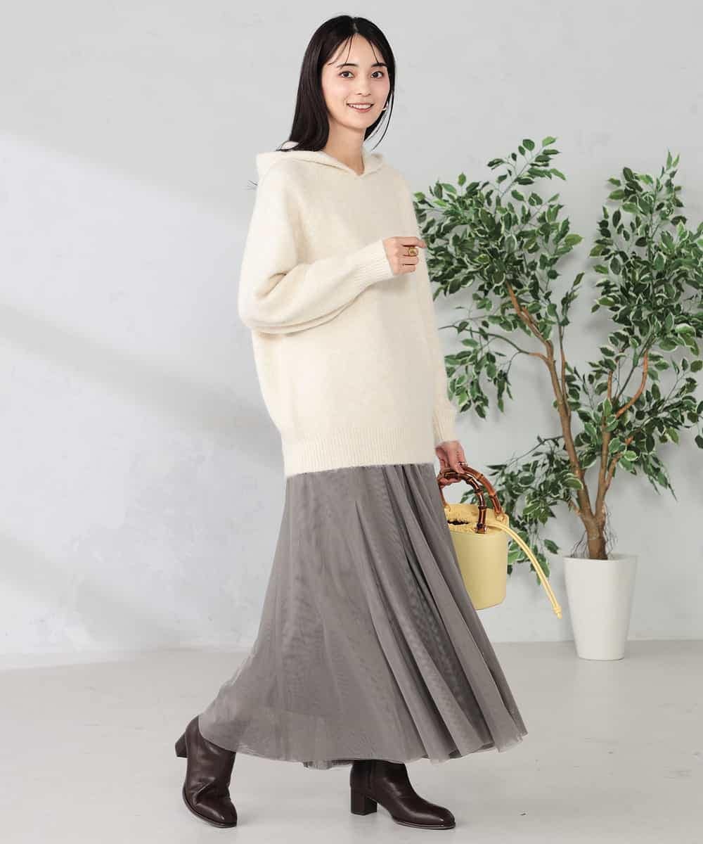 K2FBD39054 a.v.v(アー・ヴェ・ヴェ) ヘアリーニットフーディー グリーン