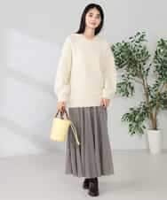 K2FBD39054 a.v.v(アー・ヴェ・ヴェ) ヘアリーニットフーディー グリーン