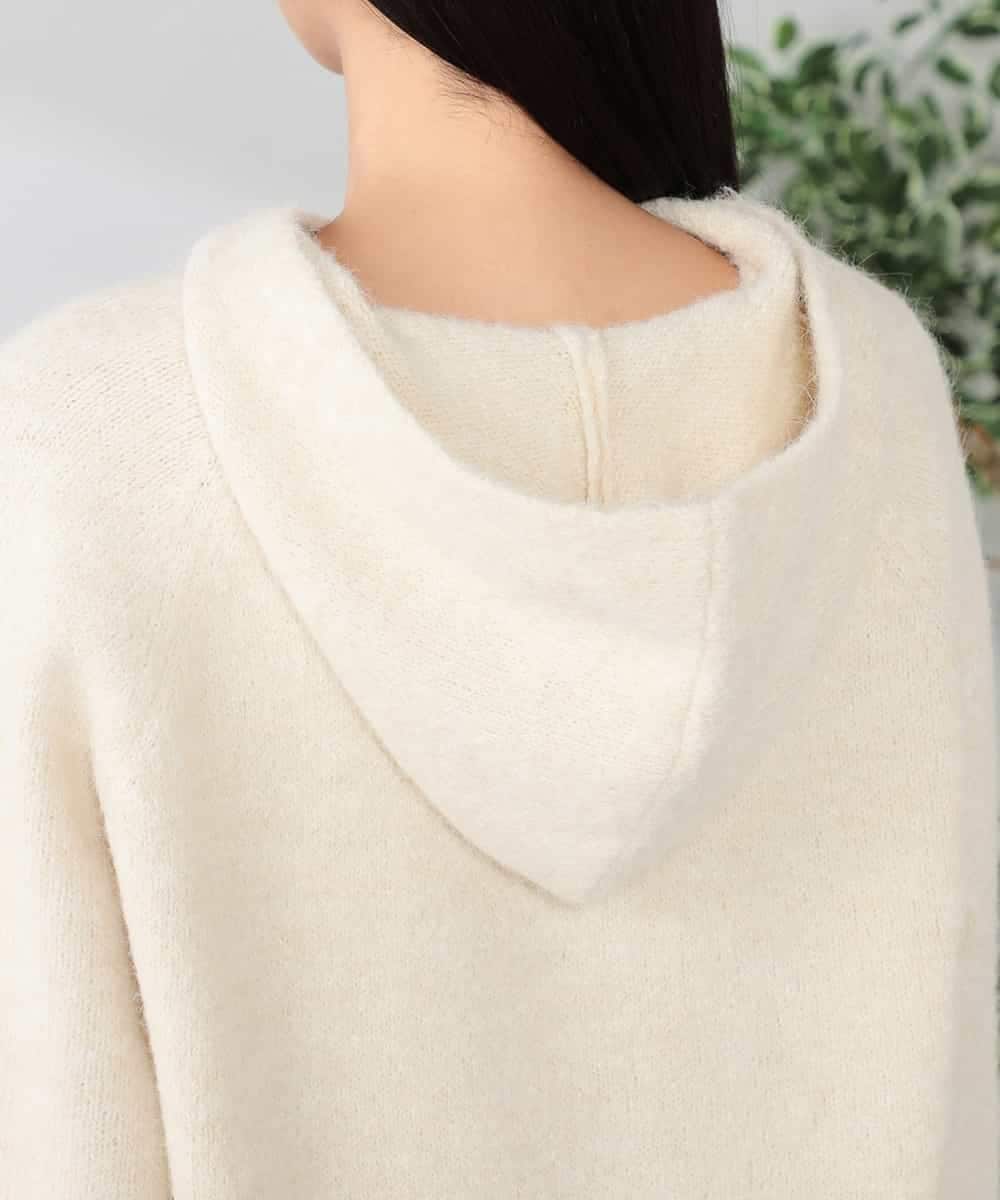 K2FBD39054 a.v.v(アー・ヴェ・ヴェ) ヘアリーニットフーディー グリーン