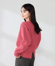 K2FBD42044 a.v.v(アー・ヴェ・ヴェ) クロップドスウェットライクニット ピンク