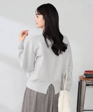 K2FBD42044 a.v.v(アー・ヴェ・ヴェ) クロップドスウェットライクニット グリーン