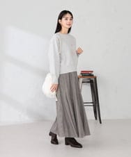 K2FBD42044 a.v.v(アー・ヴェ・ヴェ) クロップドスウェットライクニット グリーン