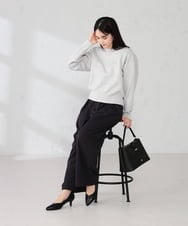 K2FBD42044 a.v.v(アー・ヴェ・ヴェ) クロップドスウェットライクニット グリーン