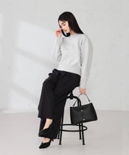 K2FBD42044 a.v.v(アー・ヴェ・ヴェ) クロップドスウェットライクニット グリーン