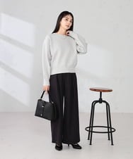 K2FBD42044 a.v.v(アー・ヴェ・ヴェ) クロップドスウェットライクニット グリーン