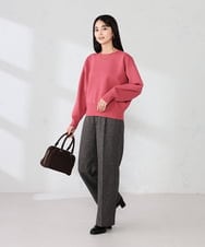 K2FBD42044 a.v.v(アー・ヴェ・ヴェ) クロップドスウェットライクニット グリーン