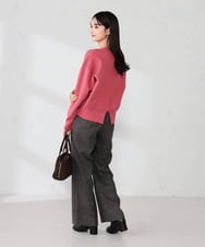 K2FBD42044 a.v.v(アー・ヴェ・ヴェ) クロップドスウェットライクニット グリーン