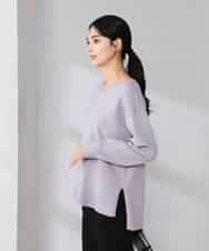 K2FBD66044 a.v.v(アー・ヴェ・ヴェ) サイドリブVネックニット オレンジ