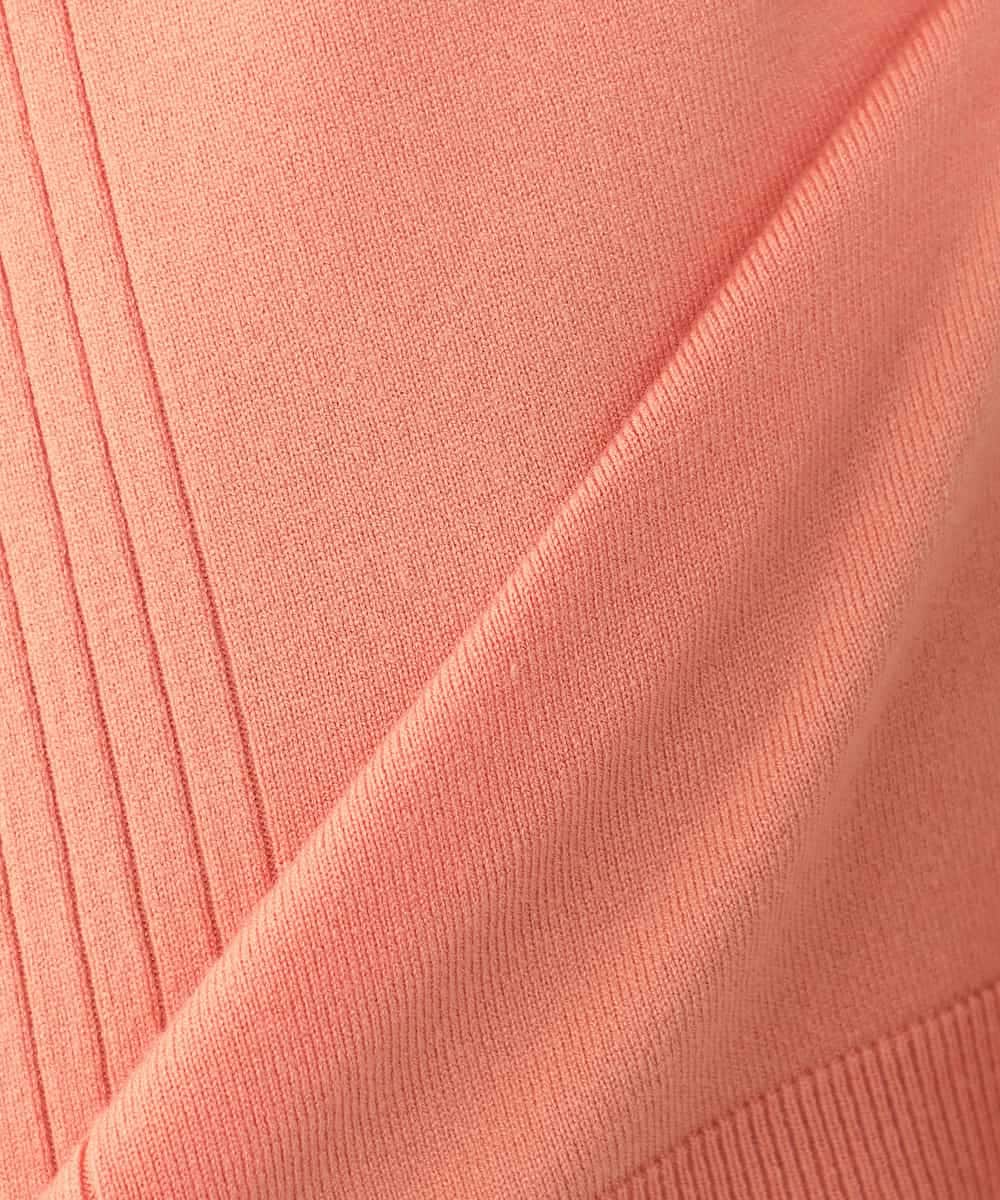 K2FBD66044 a.v.v(アー・ヴェ・ヴェ) サイドリブVネックニット オレンジ