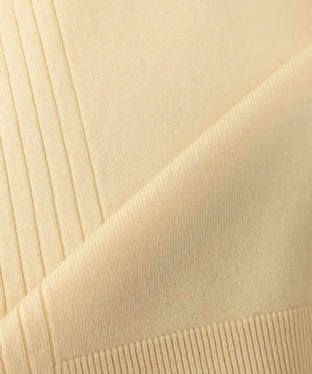 K2FBD66044 a.v.v(アー・ヴェ・ヴェ) サイドリブVネックニット オレンジ