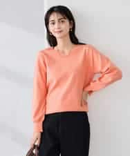 K2FBD71044 a.v.v(アー・ヴェ・ヴェ) 【WEB限定】ゴールドボタンVネックニット ピンク