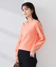 K2FBD71044 a.v.v(アー・ヴェ・ヴェ) 【WEB限定】ゴールドボタンVネックニット ピンク