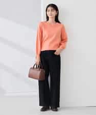 K2FBD71044 a.v.v(アー・ヴェ・ヴェ) 【WEB限定】ゴールドボタンVネックニット ピンク